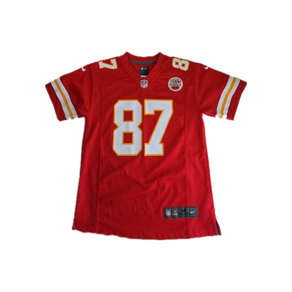 Nike Kansas City Chiefs Travis Kelce #87 NFL On Field Game Home Jersey Youth M